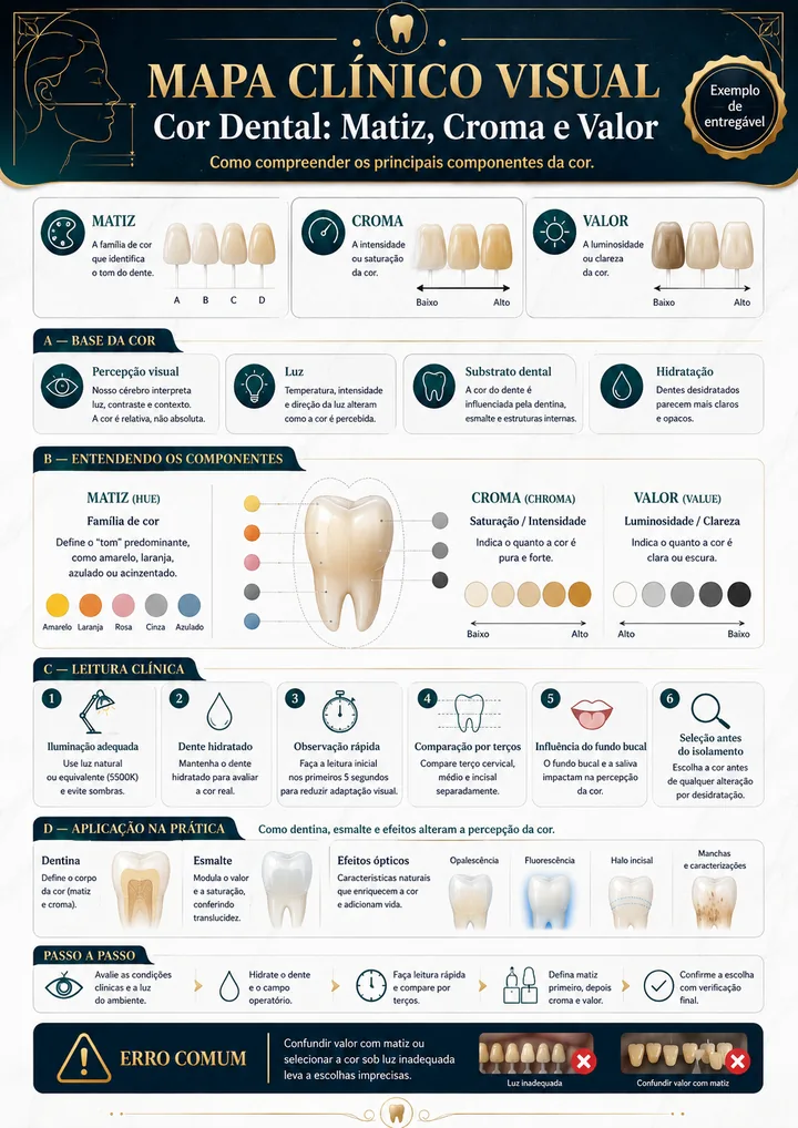 Cor Dental: Matiz, Croma e Valor